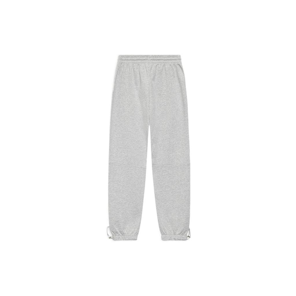 LiNing Solid Color Logo Letter Casual Cuffed Loose Knit Sports Pants Men pants Gray AKLS371-3