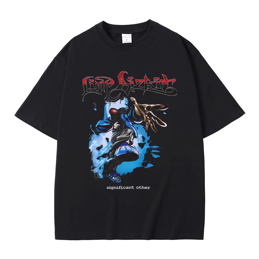 

Рок-группа Limp Bizkit Significant Other Печатные футболки Мужские Женские Винтажные Металлические Оверсайз Футболка Мужская Высококачественная Хлопковая Футболка M