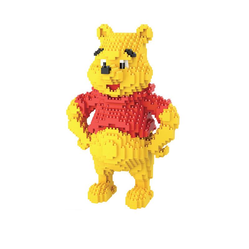 

Winnie the Pooh Micro Building Blocks Kawaii Disney DIY Model Diamond Mini Bricks Figure Toys For Christmas Gift No Box
