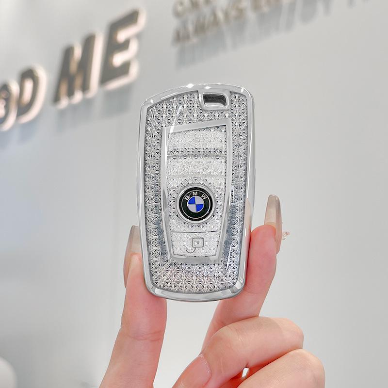 Premium Key Case for BMW 3, 5 Series, X1, X2, X3, X5, 320li, 525li, I3 - Elegant Design for Women