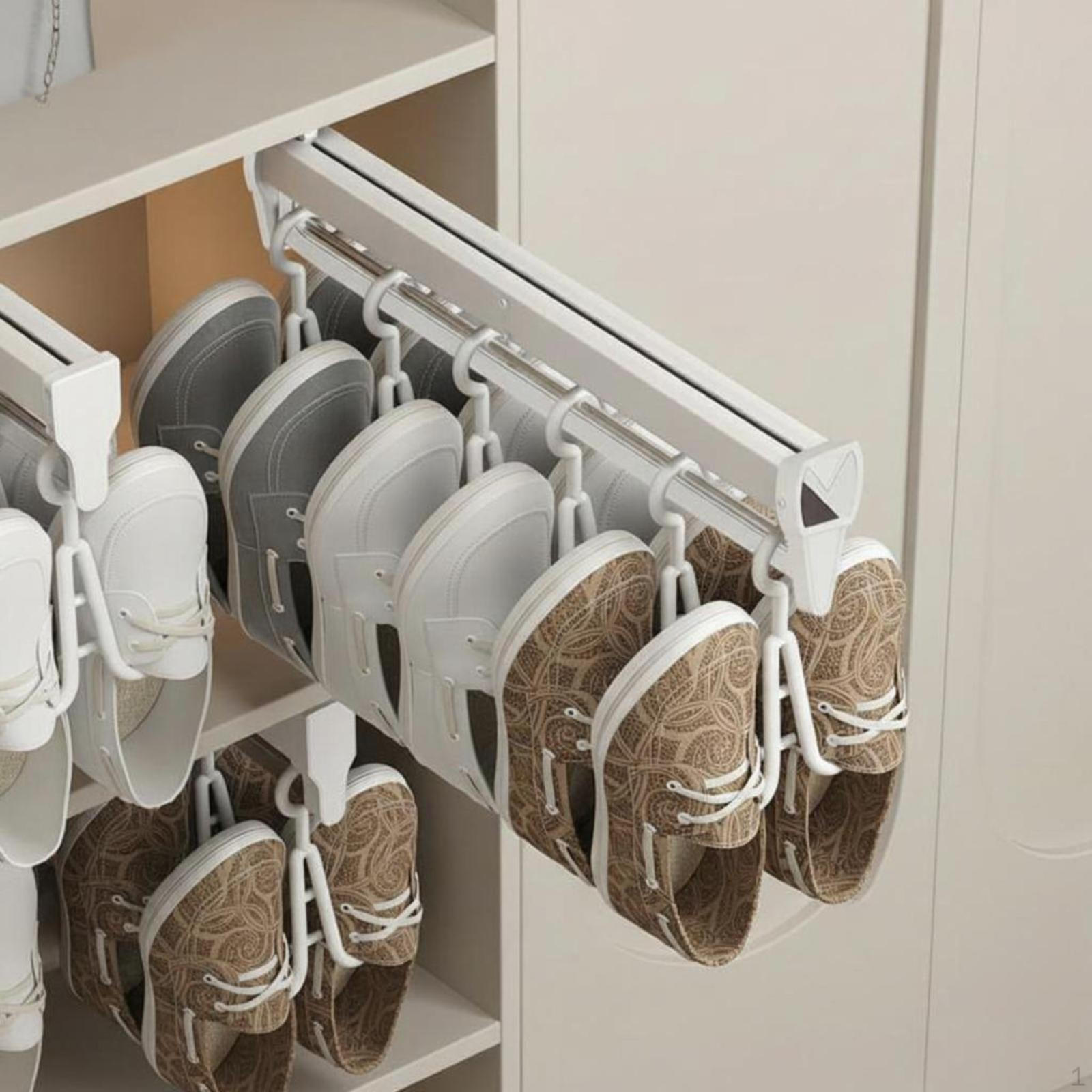 Shoe Cabinet Organizer, Adjustable PullExtendable Rack