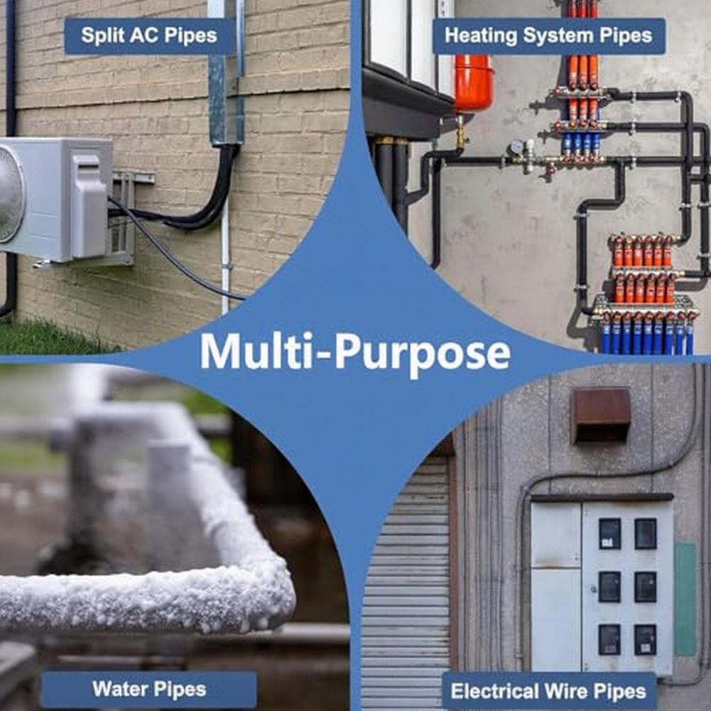 Pipe Insulation Sleeve: Flexible Oxford Cover For Air Conditioning Hoses & Outdoor Water Pipes Protection Accessories