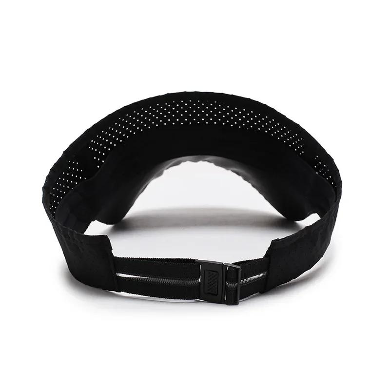 Sun Air Ventilated Permeable Air Summer Hats Men Women Adjustable Visor Uv Protection Top Empty Solid Sports Tennis Running Sunscreen Cap Hat