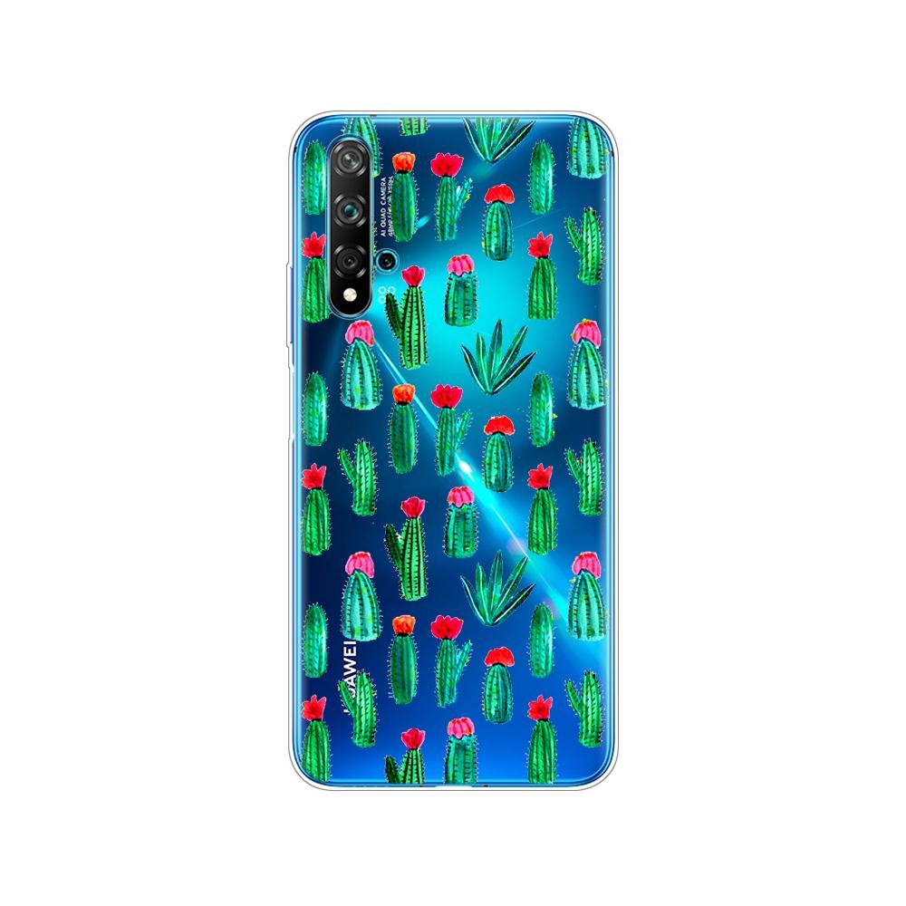 Dla Huawei Nova 5T Case miękka TPU tylna silikonowa obudowa telefonu dla Nova5T 5 T YAL-L21 6.26 ''fundas coque zderzak