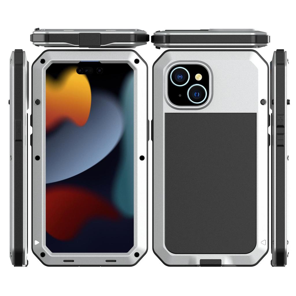 Apple 16 Three-Proof Metal Tank Phone Case for iPhone 15 Pro Max - Drop-Proof, Dust-Proof, Sealed Protection