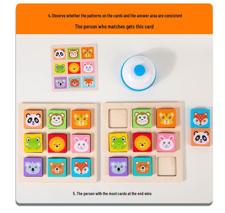 Animal Shape Battle Puzzle: Interactive Building Block Game for Kids 2-6 Years