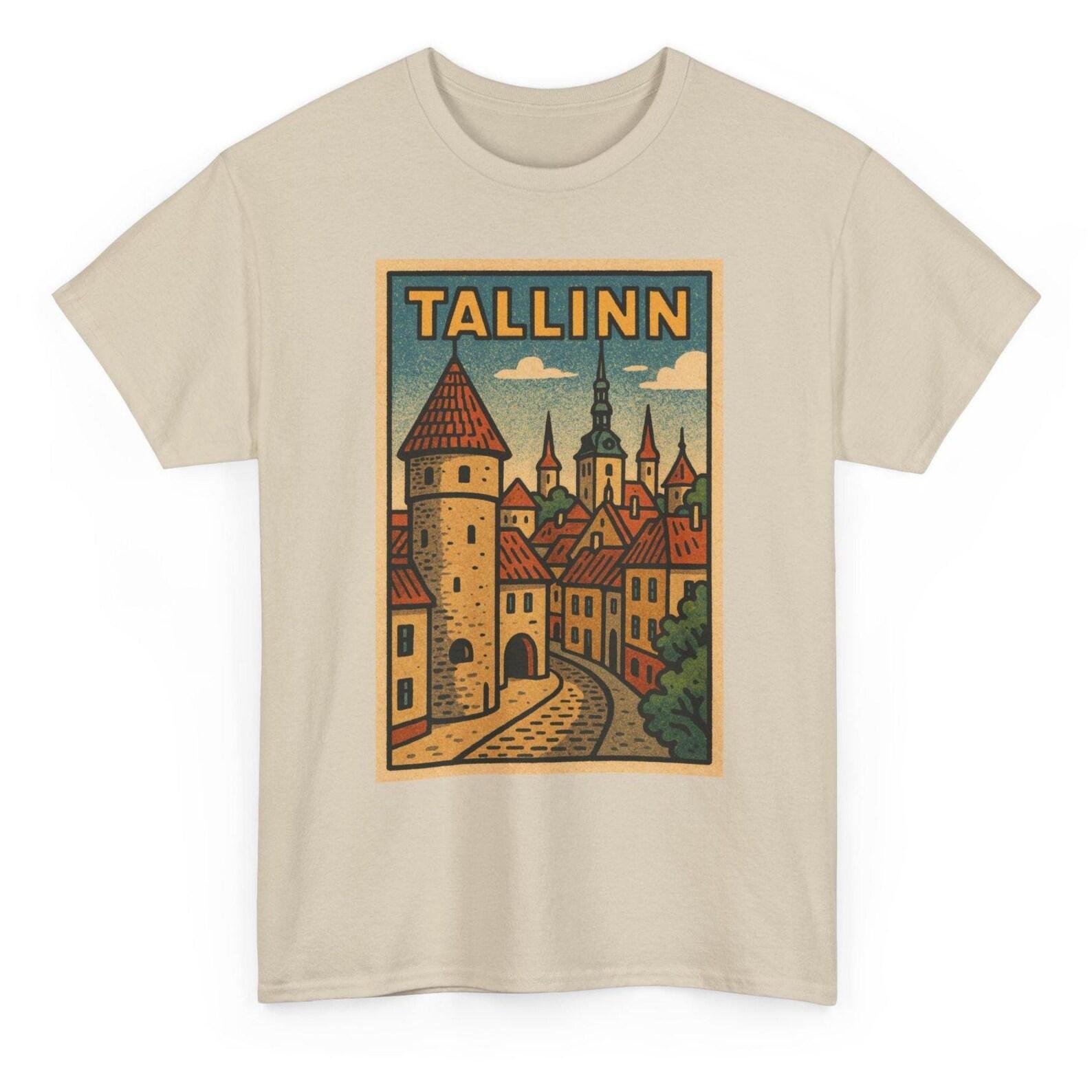 Tallinn T-Shirt Unisex: Retro Estonia Tee M