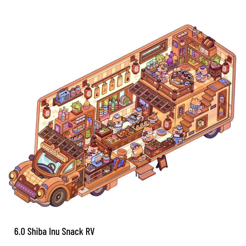 Senyou 6.0 RV 2.5D Miniature Scene Landscaping DIY Sticker