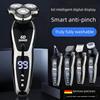 German 6D High-Power Electric Shaver, Fully Washable, Multifunctional Razor for Men, Rechargeable with Three Blades, Portable