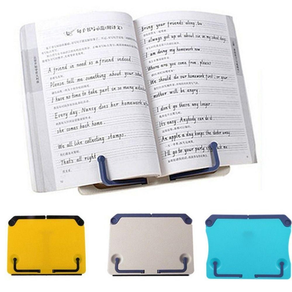 Adjustable Book Holder Portable Reading Books Rack Music Score Recipe Bookend  School Office