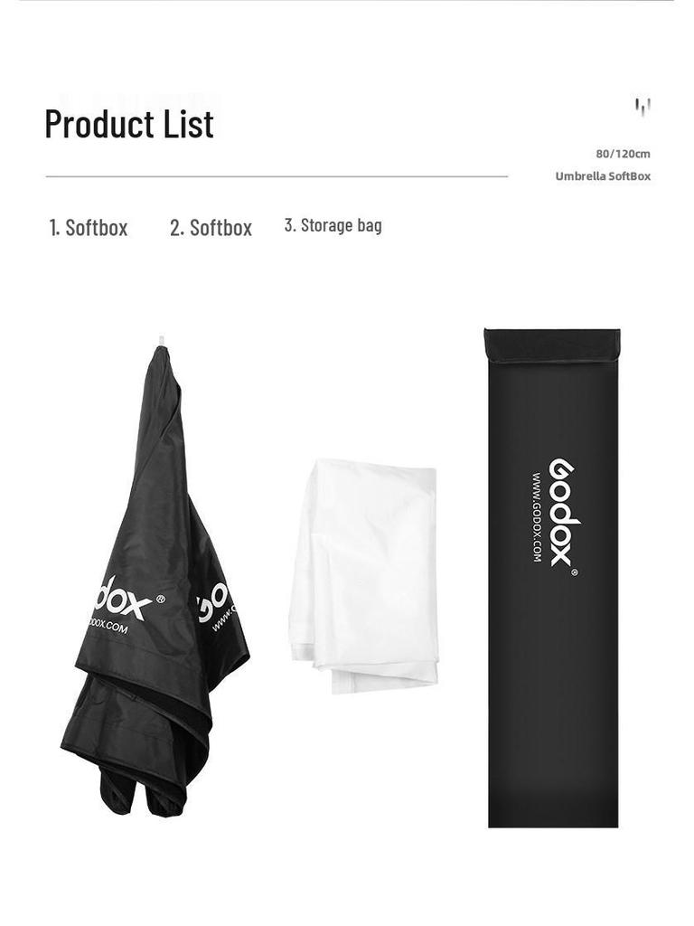 Godox Octagonal Softbox with Grid - Portable 80/95/120cm On-Camera Fill Light