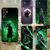 Anime Ones P-Pieces Zoro Phone Case For Samsung S25,S24,S21,S22,S23,S30,Ultra,S20,Plus,Fe,Lite,Note,10,9,5G Black Cover