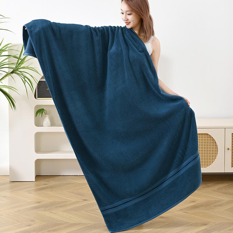 Büyük banyo havlusu pamuk 90 * 180 yetişkin su emici hızlı kuruyan plaj havlusu saf pamuk genişletilmiş ve kalınlaştırılmış banyo havlusu