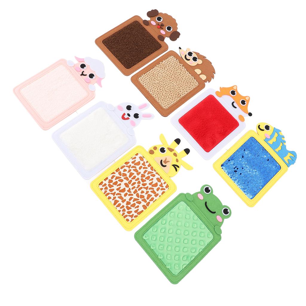 8pcs Sensory Mats Sensory Activity Mats Tactile Wall Panel Assorted Textured Floor Tiles Interactive Toy for Children
