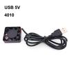 DC 5V USB Cable 4010 Power Brushless Cooling Fan Cover Motor Case 40MMx40mmx10mm for Pc Router 3d Printer