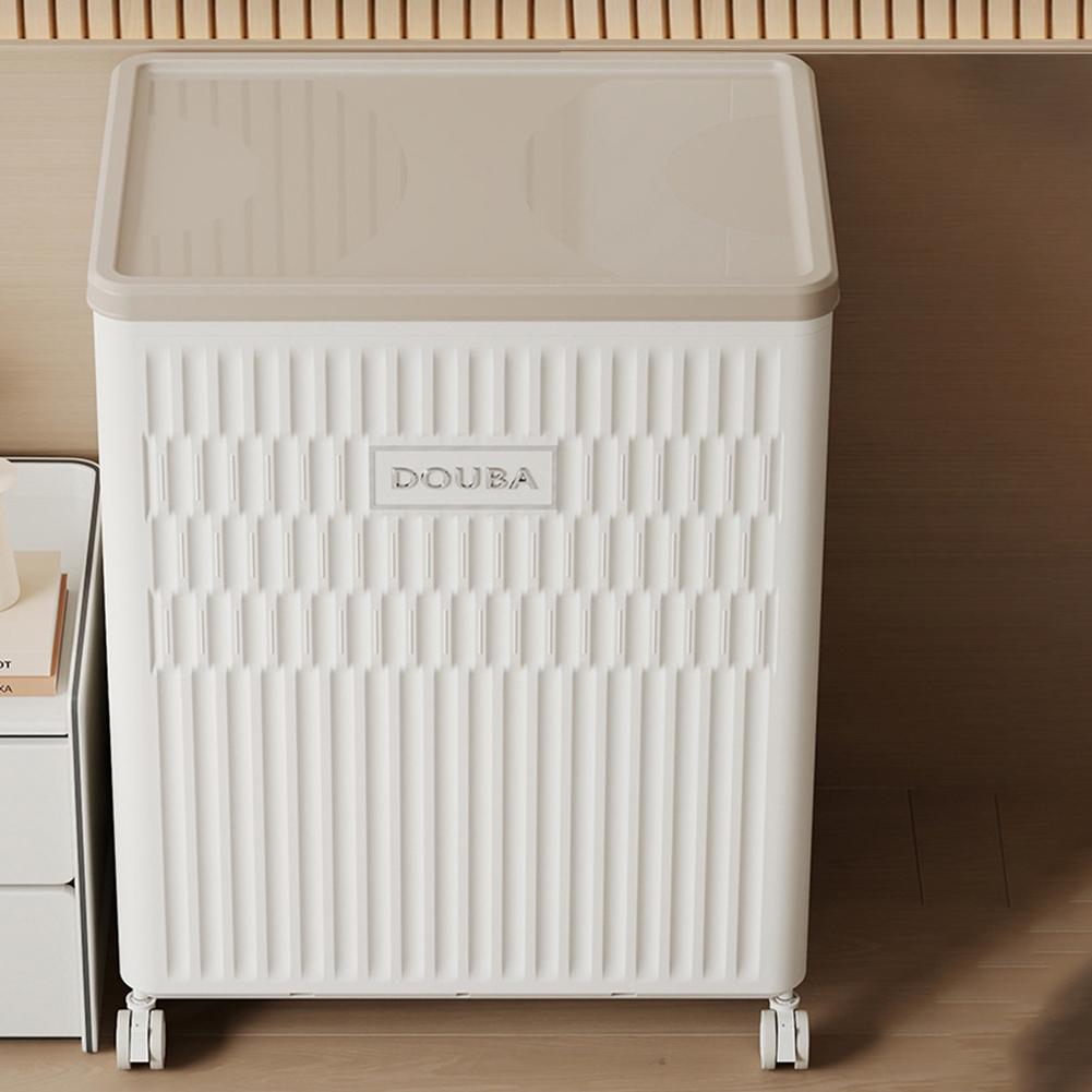 Faltbare Aufbewahrungsbox mit Rädern und Deckel Großraum-Organizer Kunststoff-Aufbewahrungsbehälter für Schlafzimmer, Badezimmer & Waschküche