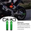 Motorcycle Foot Pegs Bike Step Bars Left and Right Set Aluminum Alloy Foot Pegs