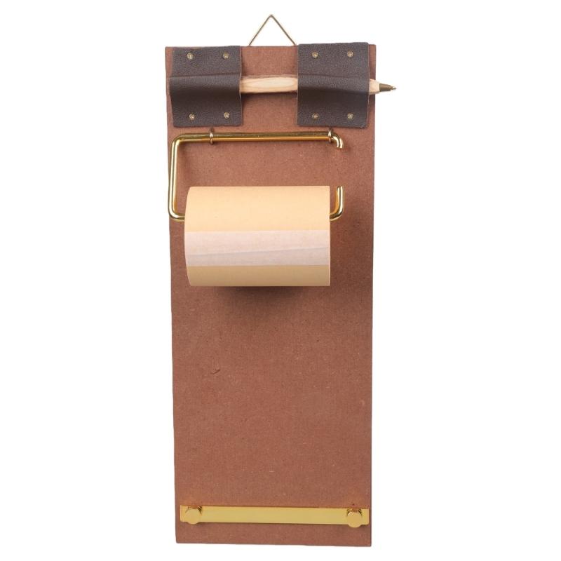 

Retro Wooden Clipboard Notebook Set With Built In Paper Trimmer Refillable Hanging Writing Pad For Note Journaling