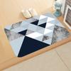 Modern Nordic Style Geometric Door Mat Non-Slip Entryway Rug Minimalist Abstract Themed Floor Carpet for Front Door Hallway