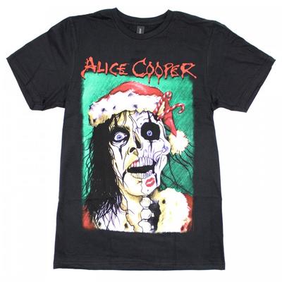 T-shirt con cartolina di Natale unisex per adulti di Alice Cooper