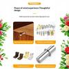 50Pcs Cold Rolled Steel Shelf Support Pegs Electroplated Finish Various Sizes For Home Cabinet Wardrobe Bookshelf