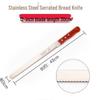 Stainless Steel Serrated Bread & Cake Knife - No Crumbs Slicing