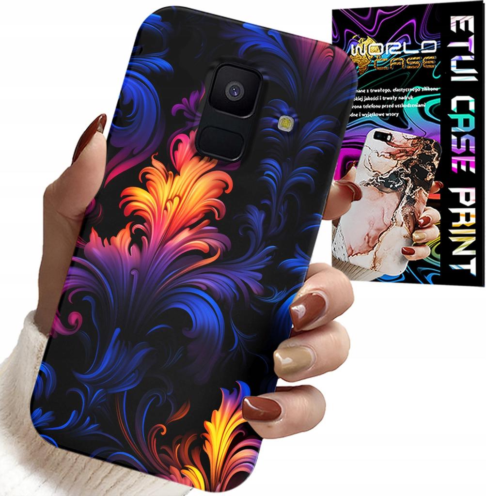 Etui Do Samsung A6 2018 - Abstrakcyjne Kolorowe Wzory + Folia