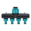 Hose Connector Splitter 1 In 4 Out ABS Garden Hose Pipe Splitter for Yard and  