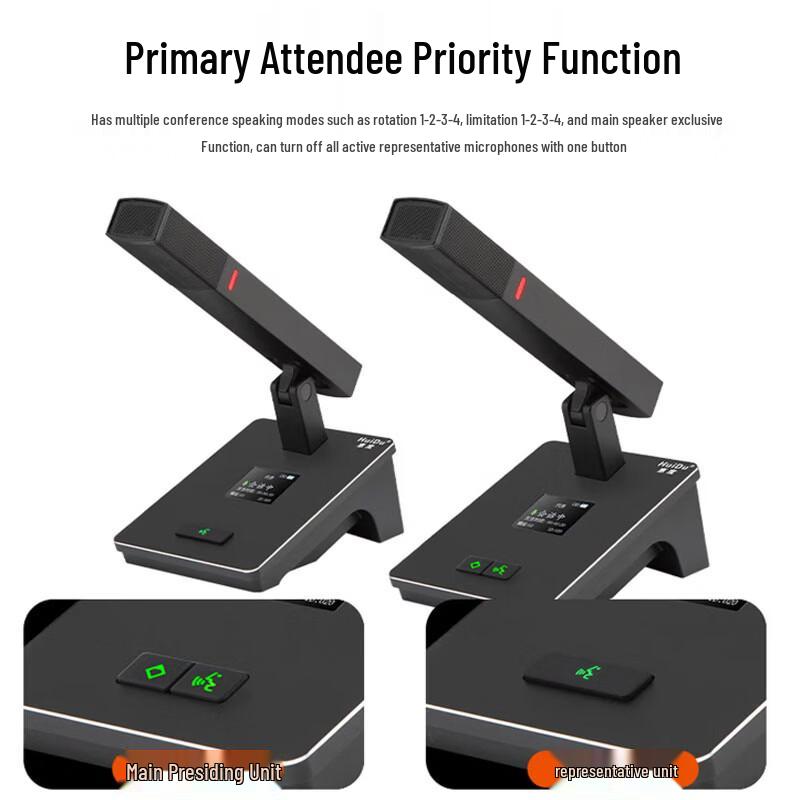 HuiDu QH-550 Professional Wireless Conference Microphone System (CN version)