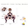 Thickened PVC Inflatable Sex Doll Male Masturbator Full Body with Squatting Pose Lifelike Adult Toy
