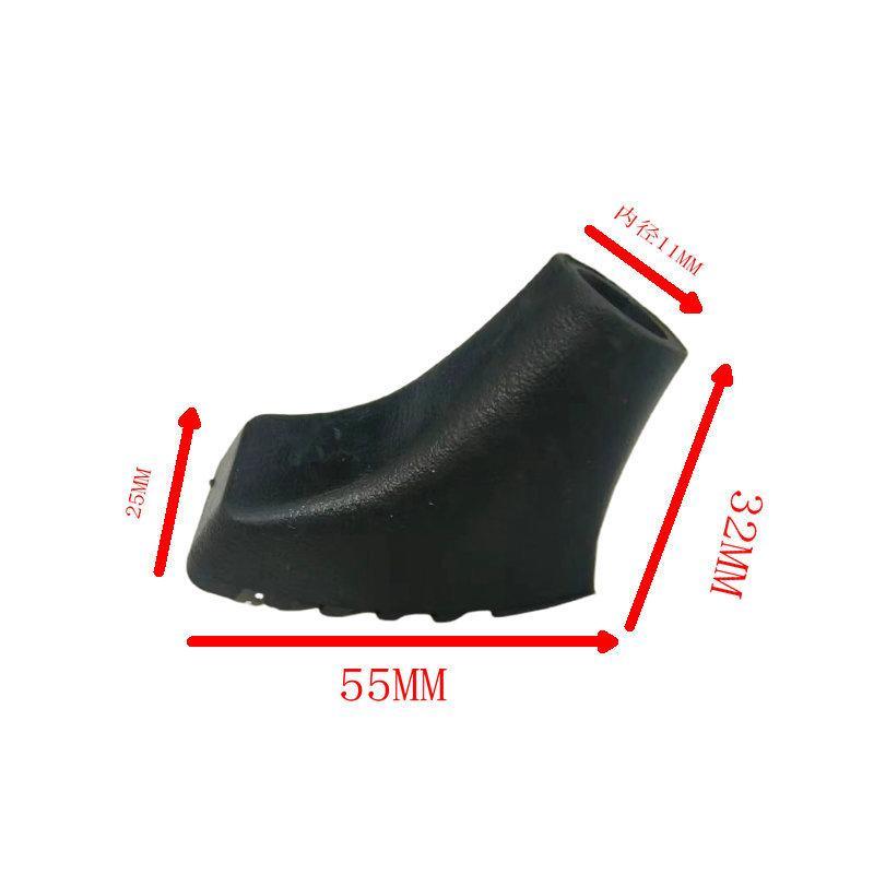 10Pcs Walking Trekking Pole Tip Protectors Anti-skid Rubber Buffer Pads Durable Replacement Parts for Cross-country Hiking Camping