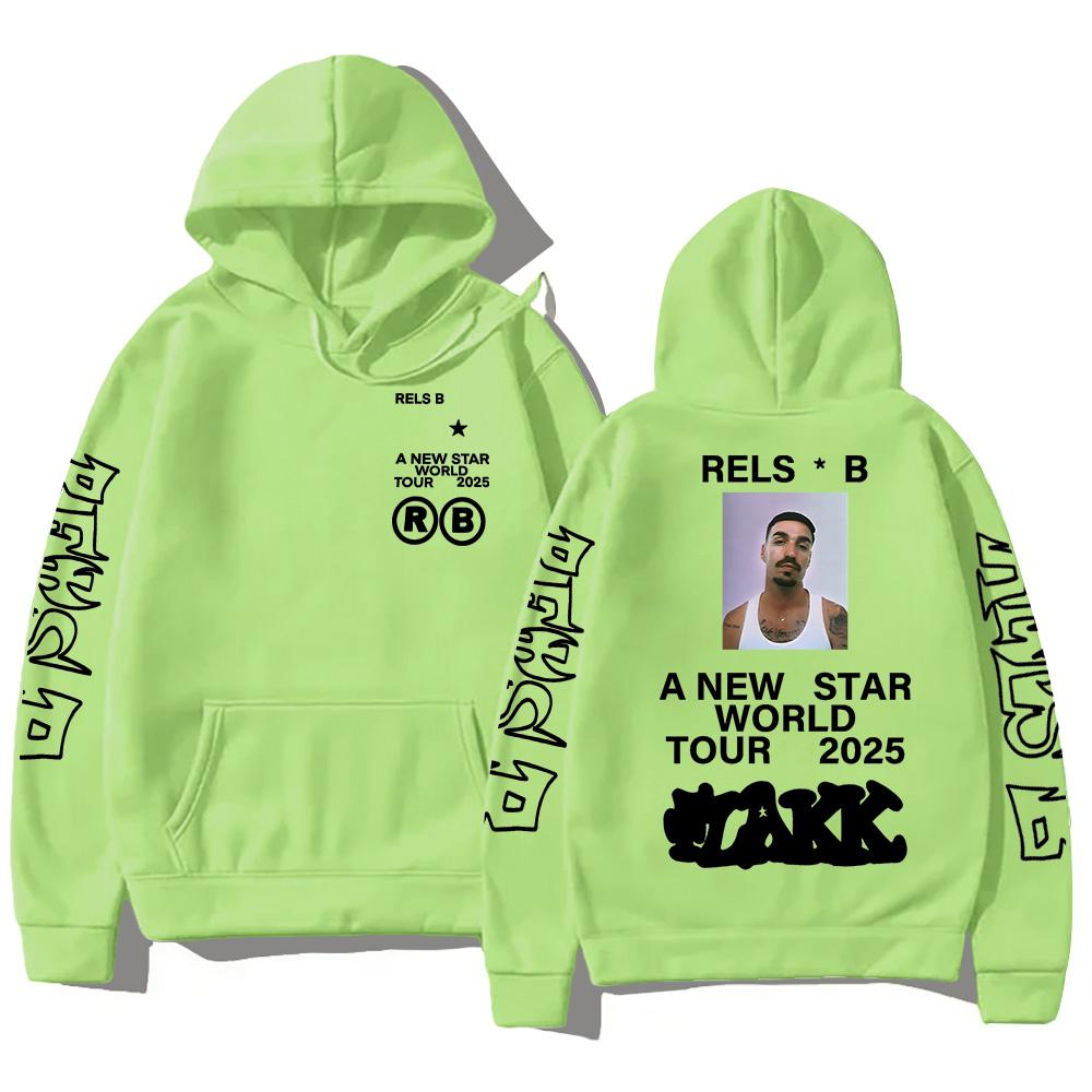 Rels BA Neue Starworld Tour 2025 Hoodies Pop Männer Frauen Sweatshirt Neue Trend Ästhetische Kleidung High Street Pullover
