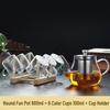 Sichun Heat-Resistant Glass Teacup Set with Handle