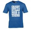 Crosby Stills Nash Young Band Logo T Shirt New