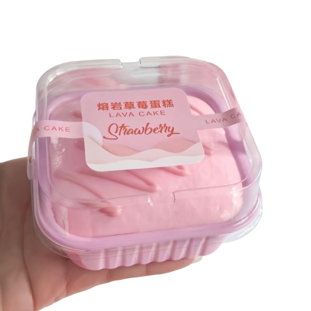 Super Soft Sticky Box Cake Squishy Toy Anxiety Relief Slow Rebound Fidget Toy for Kids Adults