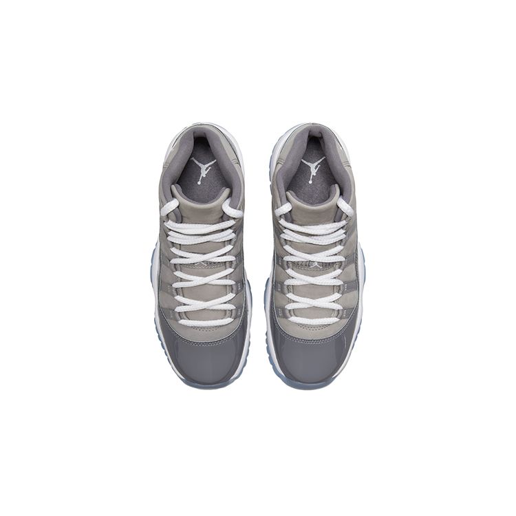 Tênis Infantil Air Jordan 11 Retro GS Cool Grey 2021 Cinza Médio Branco 378038-005