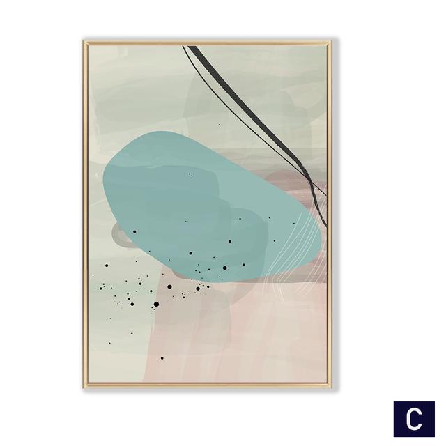 Abstrakte Wandkunst Bild für Wohnzimmer Schlafzimmer Wohndekoration Moderne geometrische Leinwand Malerei Poster und Drucke minimalistisch