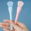 New product with digging spoon double head silicone mask brush silicone soft head mud mask brush digging apply makeup remover c