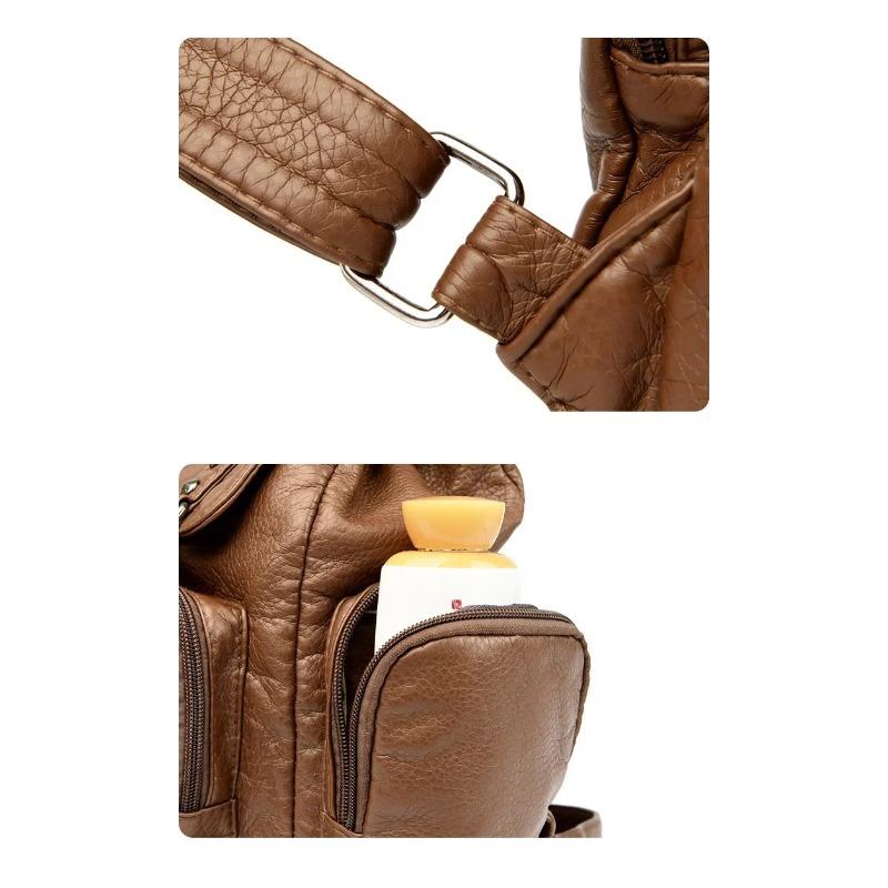 Zaini Moda con Borchie per Donna Borse a Spalla Pelle Morbida Daypack Borsa da Viaggio Grande Capacità Zaino Scolastico Zaino Donna