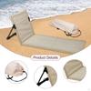 Beach Chair Lounge Mat with Back Support And Carrying Bag for Travel Relaxation