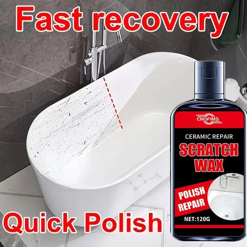 Restoring wax paste 120 g polishing and scratch removal for bath, plumbing, glass and metal surfaces, household appliances