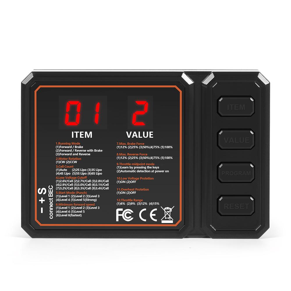 

WSDT 60A 45A Waterproof Brushless ESC Sensorless Brushless Motor Speed Controller for 1/10 RC Crawler Monster Buggy Truck Cars