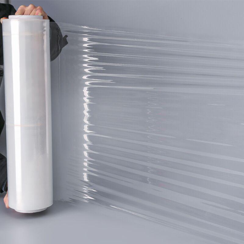 50cm Transparent PE Cling Film Roll - Industrial Stretch Food Wrap