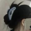 1Pcs Creative Ocean Sardine Hair Clip Cute Shark Texture Ponytail Holder Female Hair Ornament Clip