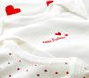 Petit Bateau Heart Print Long Sleeve Undershirts for Baby PB200 (3-Pack) Girls, A00BC00, 18MONTH, Other, PB20,