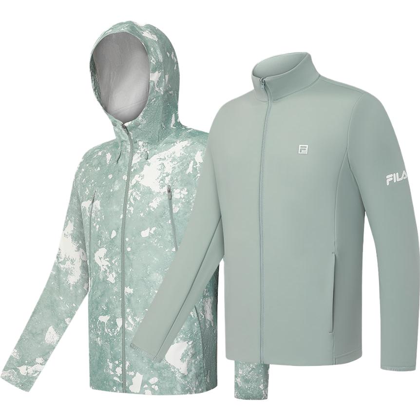 FILA 2023 Winter Mens Three-In-One Jacket Two-Piece Sports Coat Men jackets A11M341703F-ZA