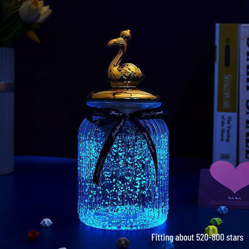 Luminous Glow-in-the-Dark Star Bottle Ornament - Creative Gift for Birthdays or Valentine's Day