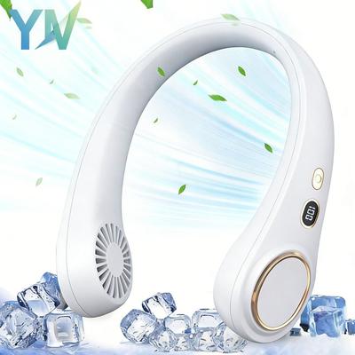 Neck Fan Portable Rechargeable Long Battery Life Small Bladeless Wearable for Outdoor Sports Travel Office Students Cooling