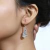 Prehnit Silber Ohrring, Damen Ohrring, Silberschmuck, 925 Sterling Silber Handgefertigter Schmuck
