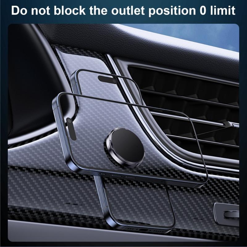 Round Magnetic Phone Holder Stand for Car, Secure Grip, Strong Adhesion Silicone Dashboard Stand Safe Driving Reusable